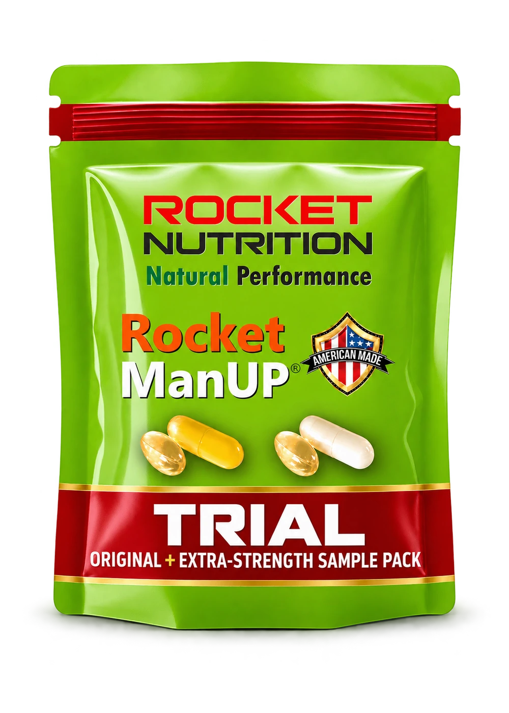 Rocket ManUP Trial Sample Pack - Original + Extra-Strength