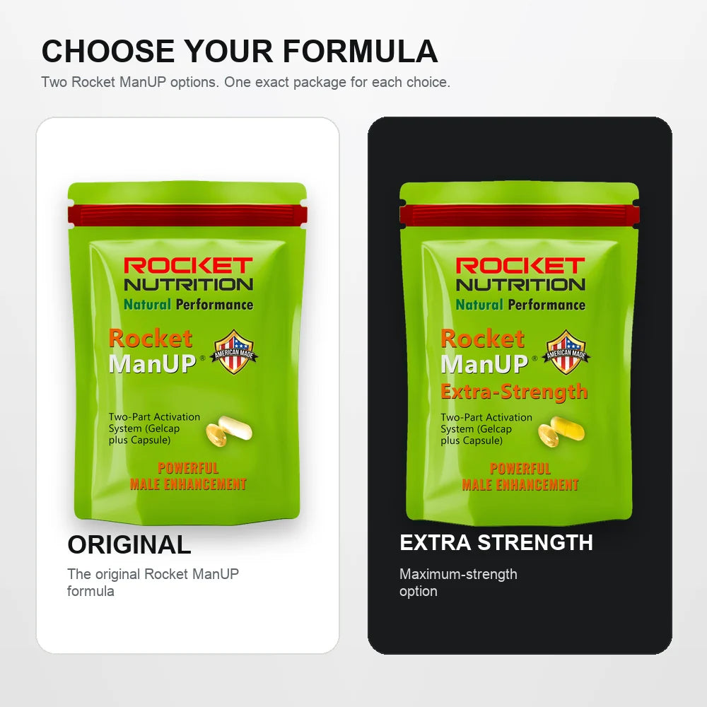 Rocket ManUP two pouch display