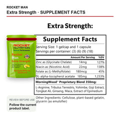 Rocket Man Extra Strength Supplement Facts