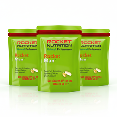 Rocket Man three-pouch display