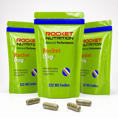 Rocket Dog 222 mg FenBen three-pouch front display