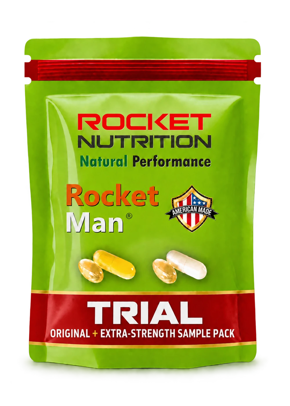 Rocket Man Original and Extra Strength trial sample pack